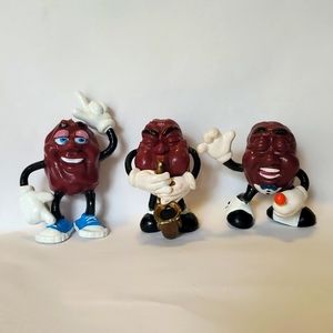 California Raisins Vintage Figurines Set of 3